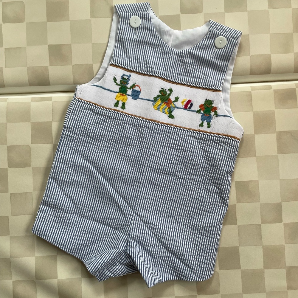 Baby Seersucker Romper